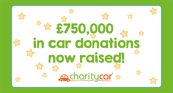 £750,000 now raised through Charity Car donations