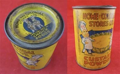 Vintage custard powder tin donated to British Heart Foundation