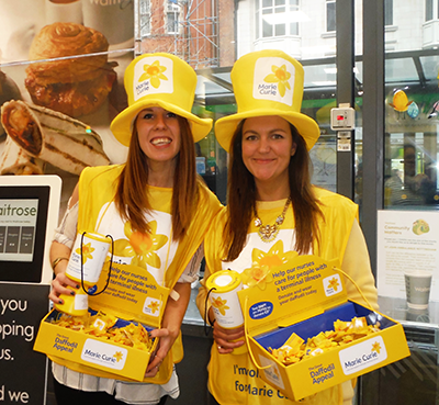 Charity Car team members collecting for Marie Curie