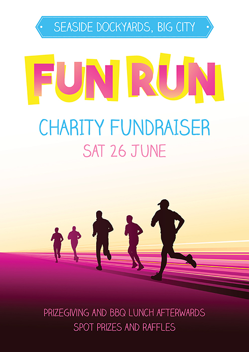 Poster promoting your fundraising