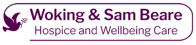 Woking and Sam Beare Hospice charity logo